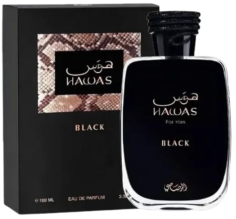 Perfume Árabe Hawas Black Asasi Edp 100ml